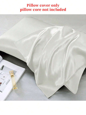 2PCS Satin Pillowcase Set For Hair And Skin, 2 Pieces Pillowcase Set, Soft And Comfortable Pillowcases With Envelope Closure